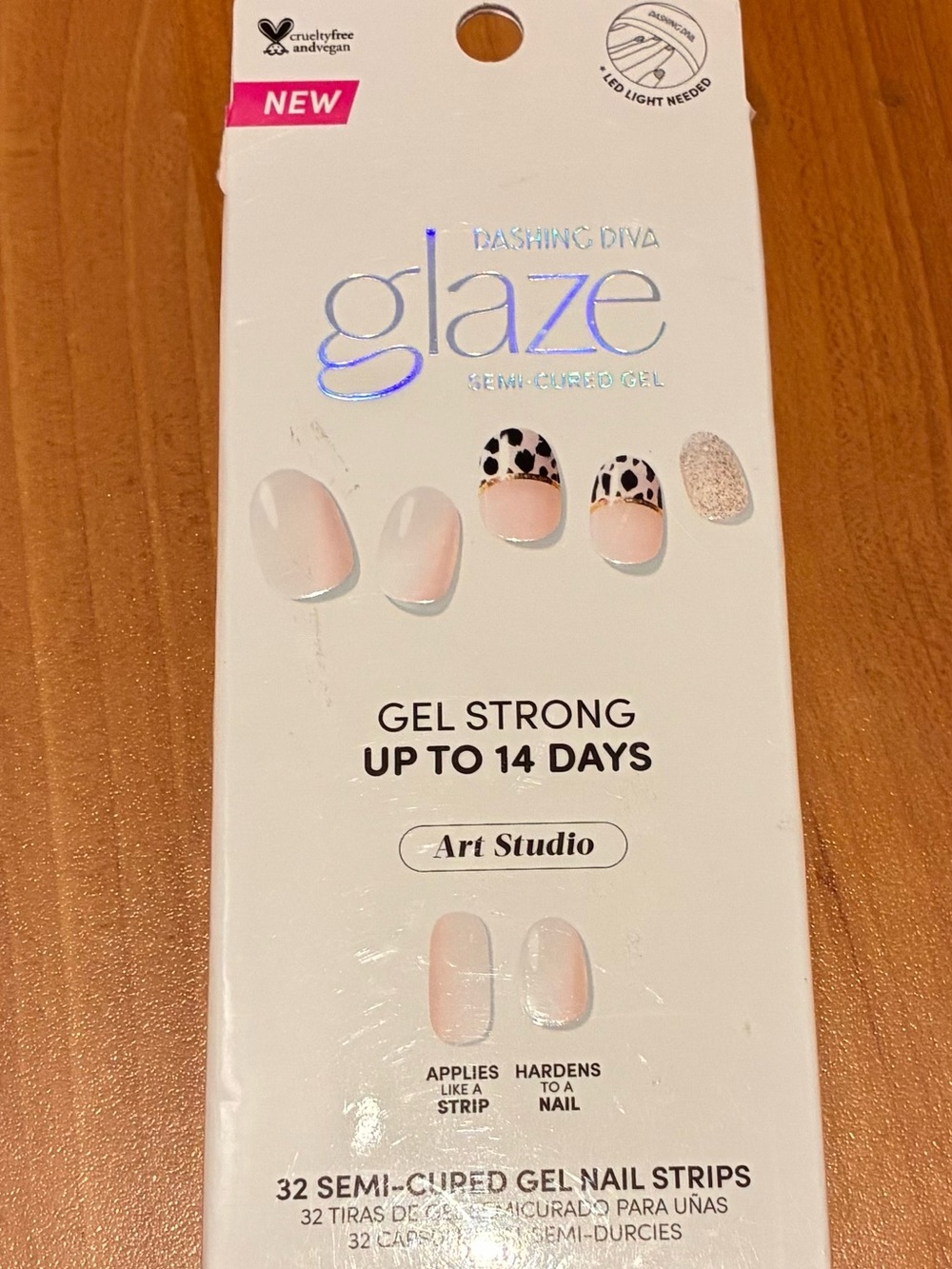 Dashing Diva Glaze Semi-Cured Gel Nail Strips - Soft Pink Art Studio